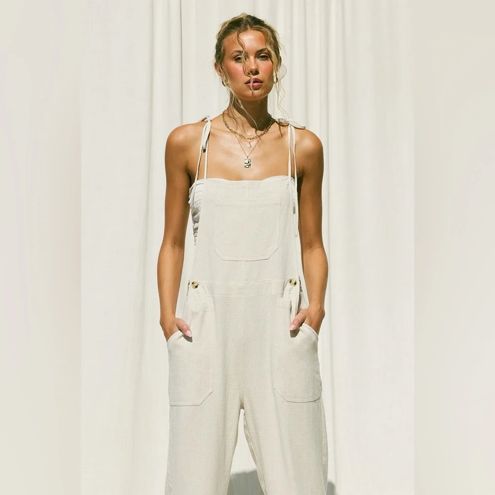 Linen Overalls - Picture 3 of 6